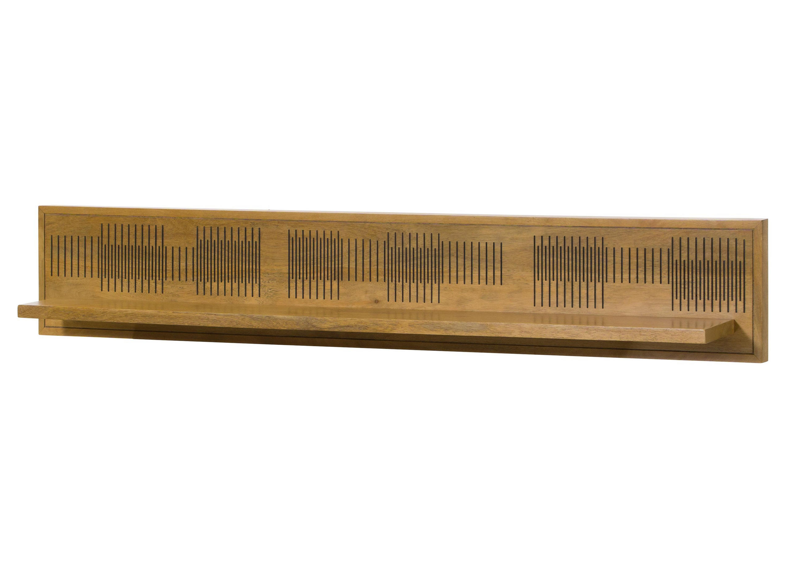 WANDREGAL Mango 150x20x25 hellbraun geölt MIAMI #121 - Braun, Holz (150/25/20cm) - Massivmoebel24