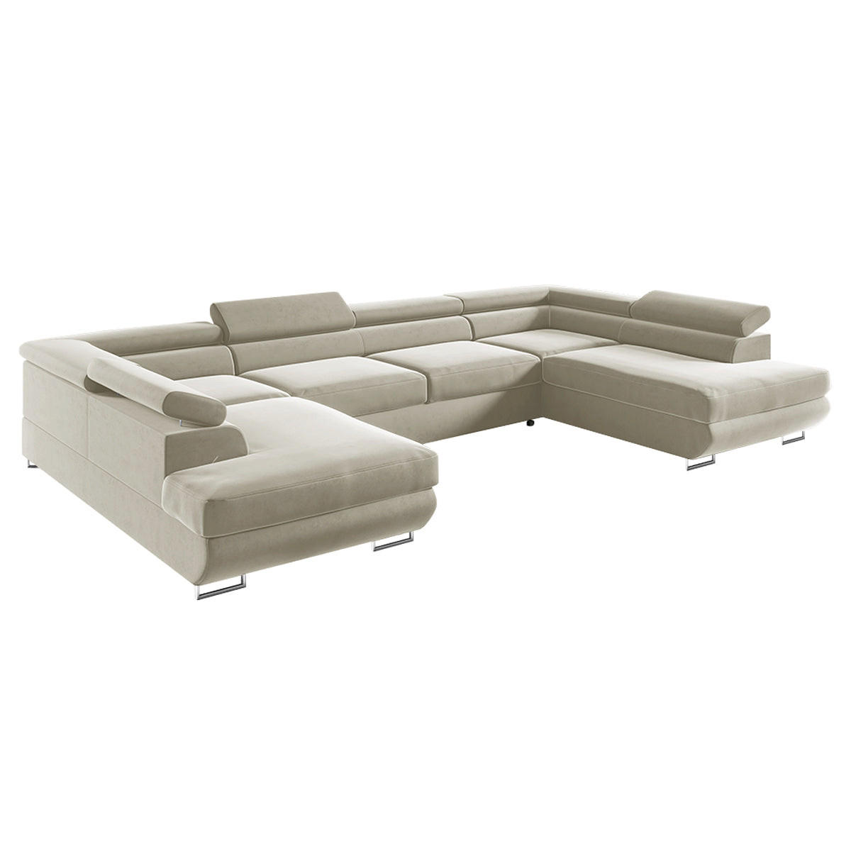 Petits-meubles Panoramasofa Beige 335x72x201 cm