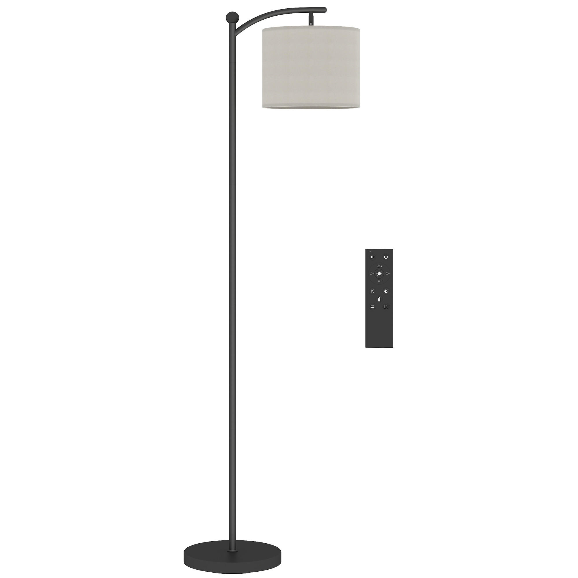 Homcom Led Schwarz 30.6x159.6x54.3 cm