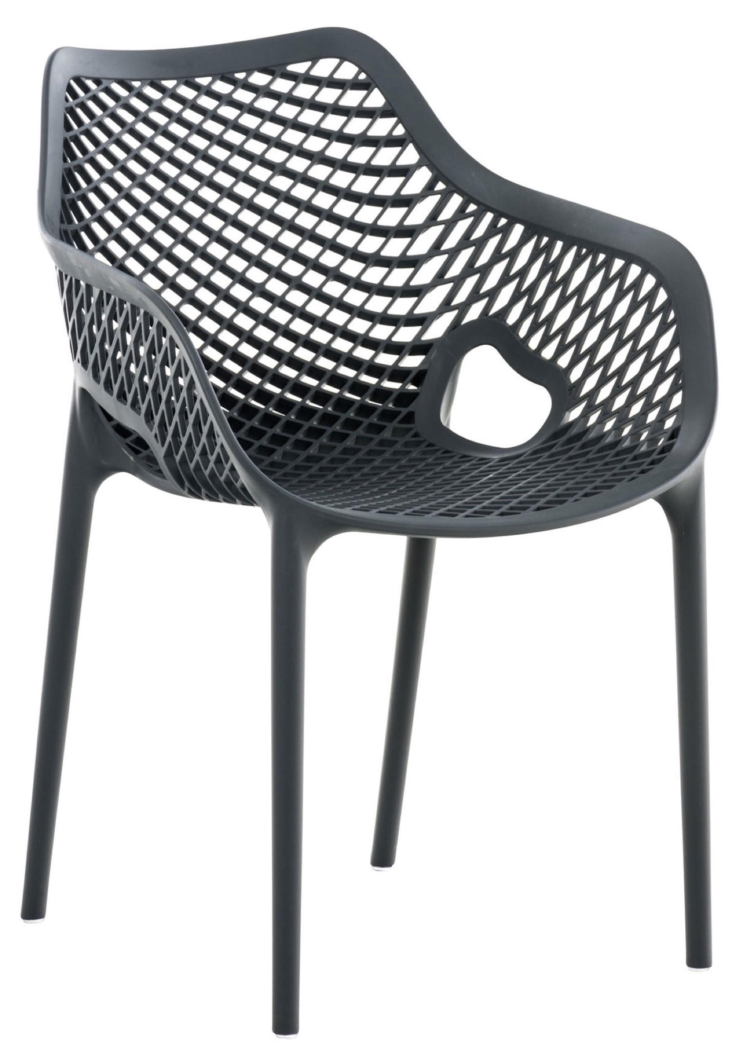 GARTENSTUHL Aero XL dunkelgrau - Grau, Kunststoff (57/60/81cm) - TPFGarden