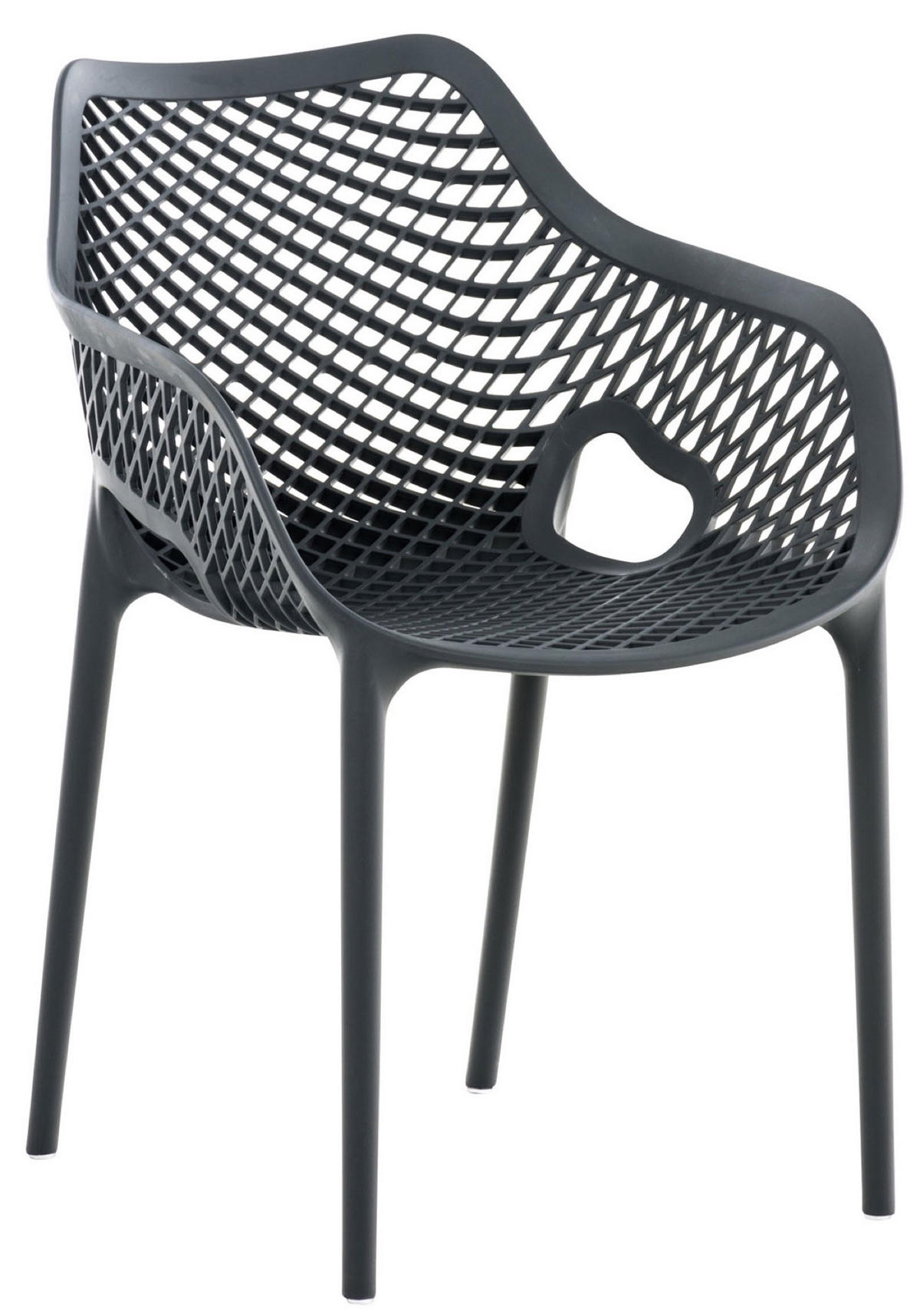 GARTENSTUHL Aero XL dunkelgrau - Grau, Kunststoff (57/60/81cm) - TPFGarden