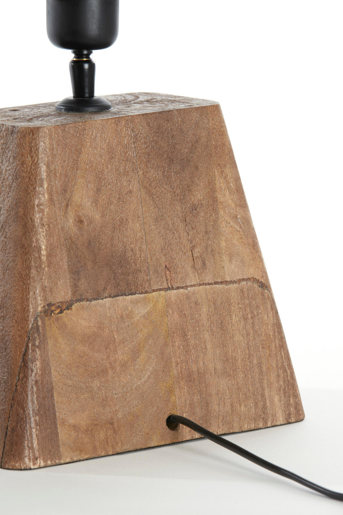 LAMPENFUSS Kardan Braun 22/15/19 cm - Braun, Holz (22/15/19cm) - Light & Living