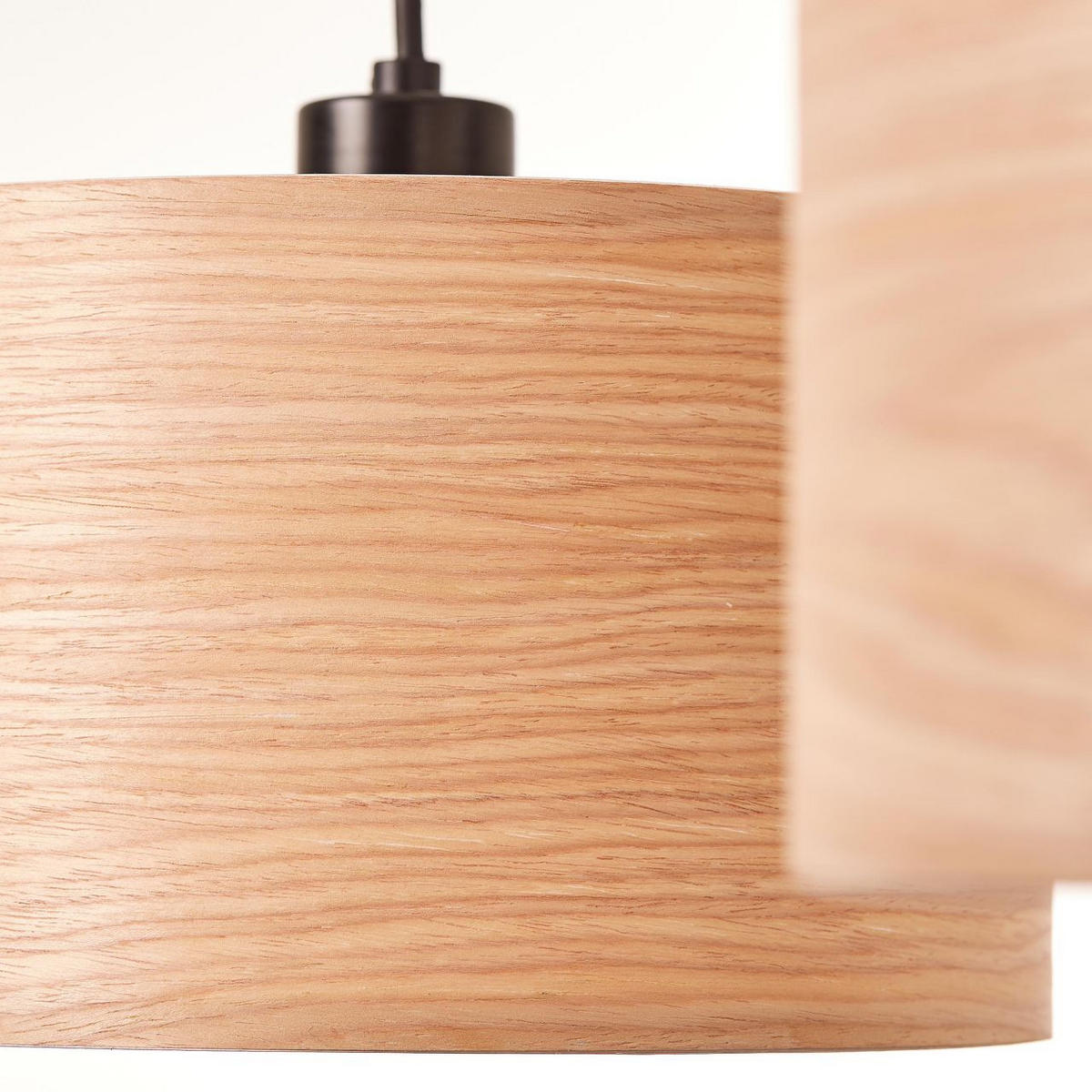 PENDELLEUCHTE Romm 99491/76 - Schwarz, Holz (25/110/120cm) - Brilliant