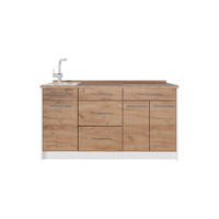 KUCHYNSKÝ BLOK Fame-Line, Dub Goldkraft/biely, 150 cm, AP Oak - biela/dub medový, kompozitné drevo (150/82/60cm) - Vicco