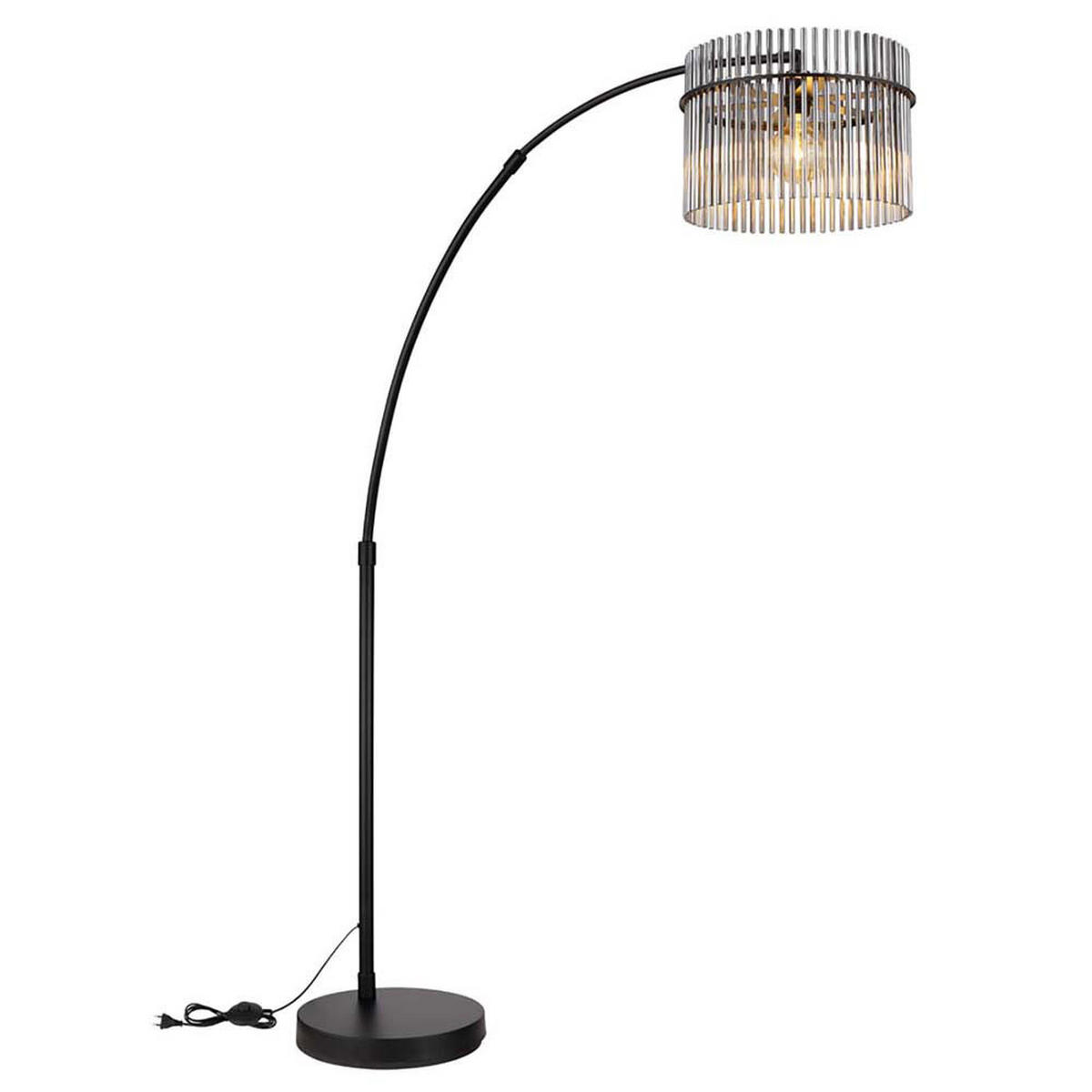 LED STEHLEUCHTE Glas Grau Rauchoptik - Grau, Glas (120/38/185cm) - Globo Lighting