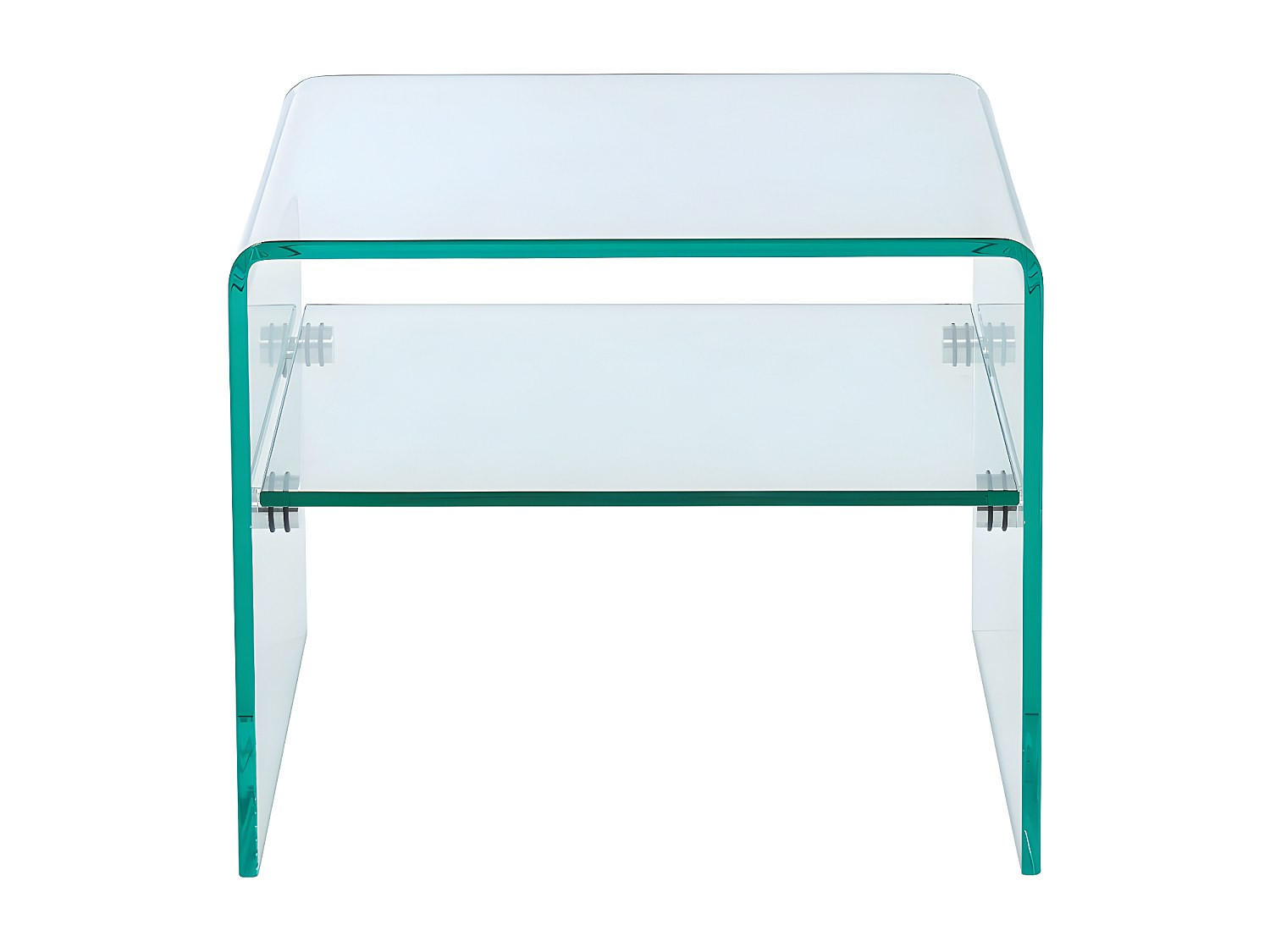 NACHTTISCH - 48 cm x 40 cm - Glas - Transparent - STILEOS - Transparent, Glas (48/40/40cm) - Vente-Unique