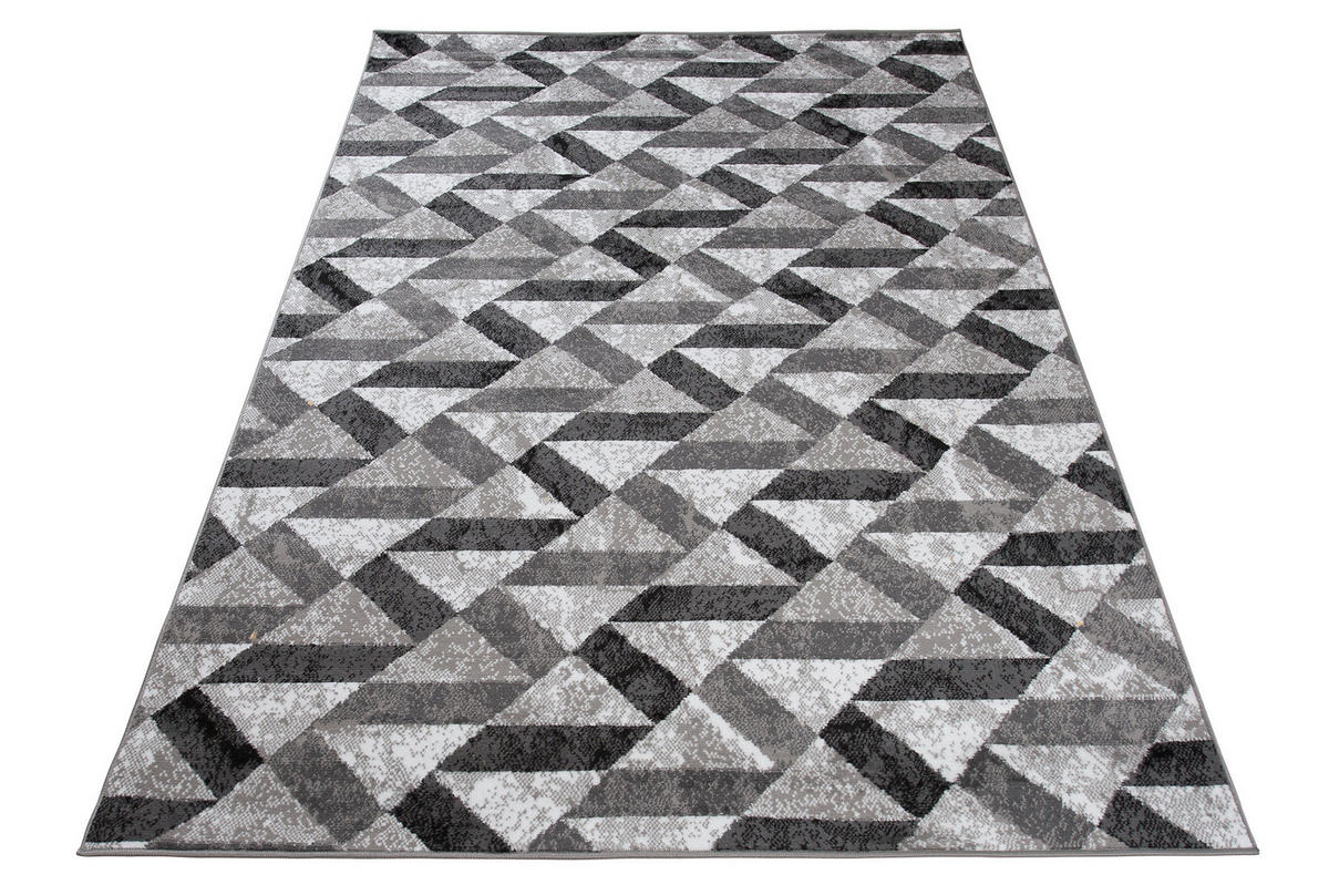 TEPPICH MAYA Creme Zig Zag Geometrisch 160/220 cm - Creme, Textil (160/220cm) - Tapiso