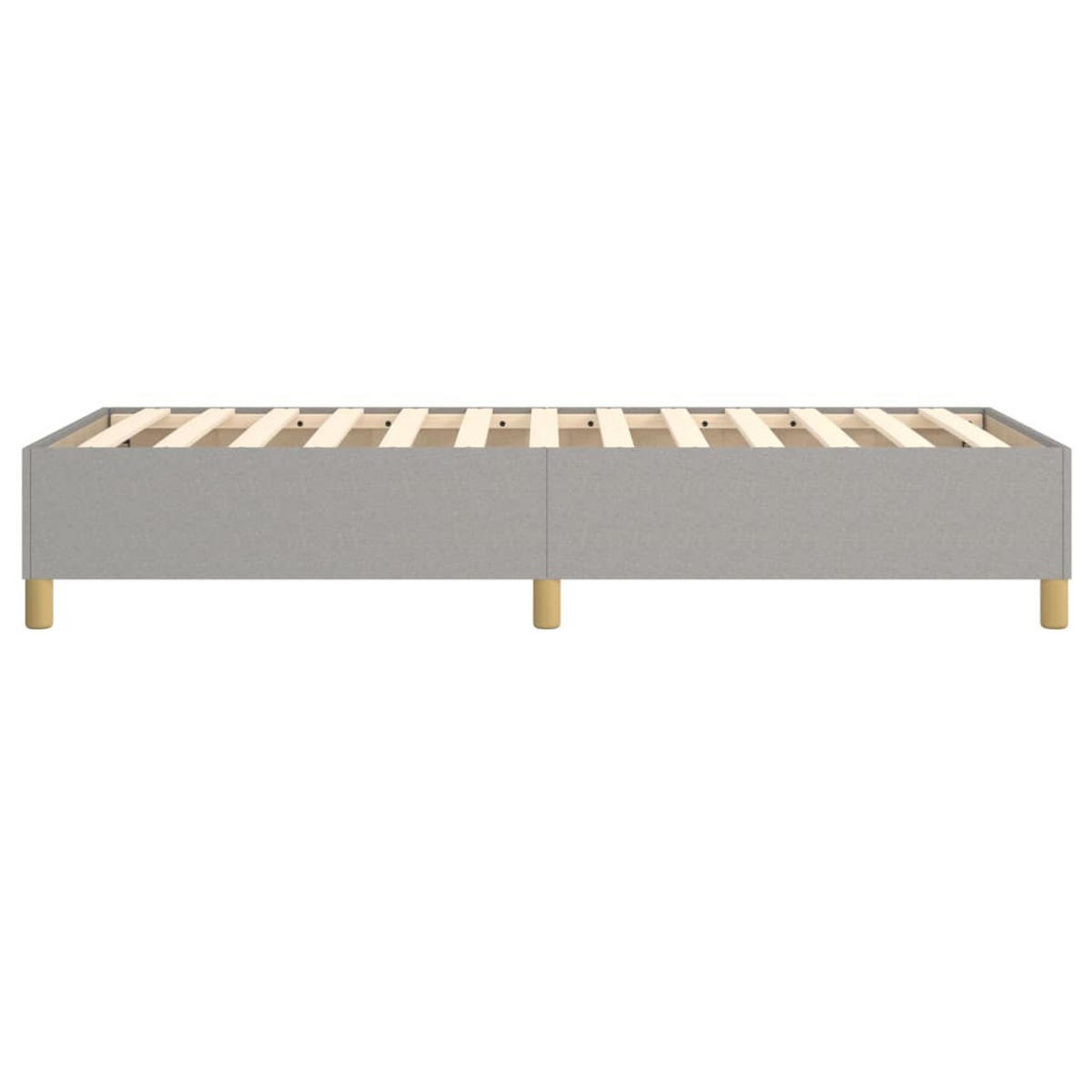 BOXSPRINGBETTGESTELL Hellgrau 100/200 Cm Stoff - Hellgrau, Textil (100/200cm) - vidaXL