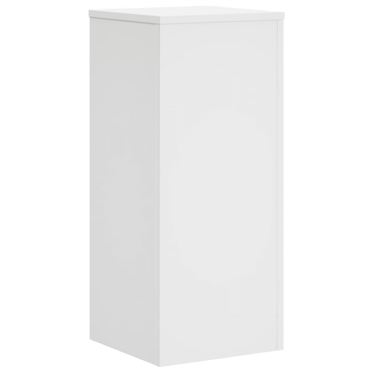 PFLANZENSTÄNDER 2er Set Weiss 30/30/70 Cm Holzwerkstoff - Weiß, Holzwerkstoff (30/70/30cm) - vidaXL