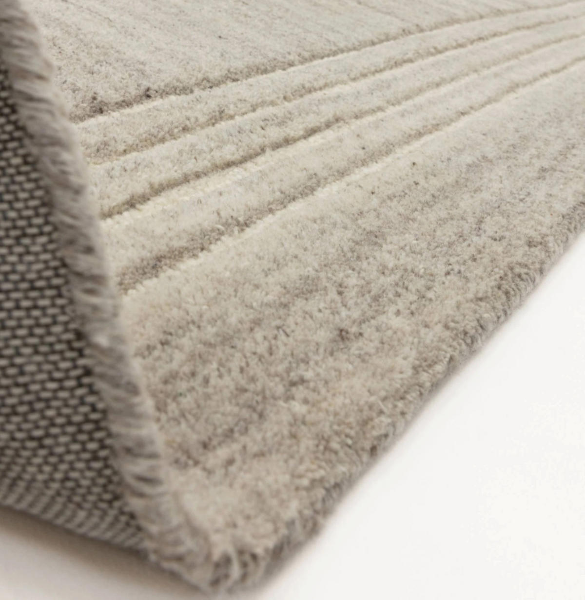 TEPPICH modern reine Wolle LORO Grau 160 x 230 cm - Grau, Naturmaterialien (160/230cm) - Novatrend