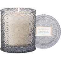 DUFTKERZE Leinen 40 Stunden Brenndauer - Grau, Paraffin (9cm)