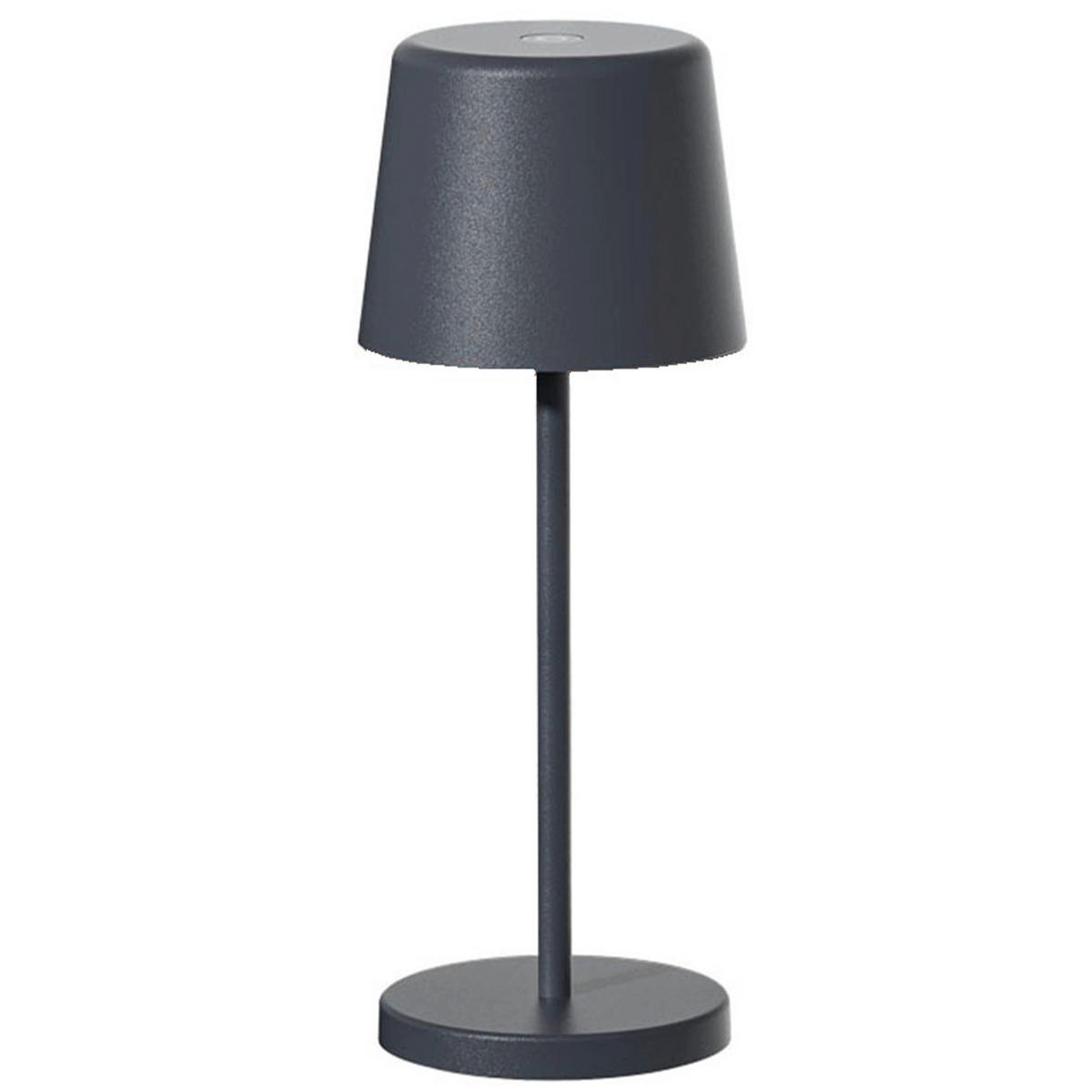 MINI-TISCHLAMPE KELLY MINI dunkelgrau - Dunkelgrau, Metall (8.2/22/8.2cm) - Lumisky