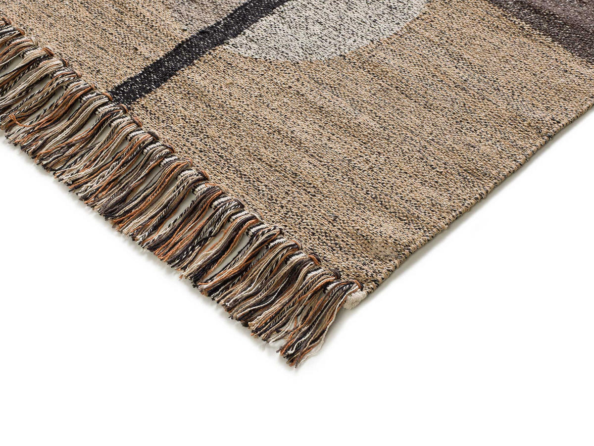 HANDWEBTEPPICH Braun Chandia 120/170 cm - Multicolor/Braun, Naturmaterialien/Naturmaterialen (120/170cm) - Atticgo