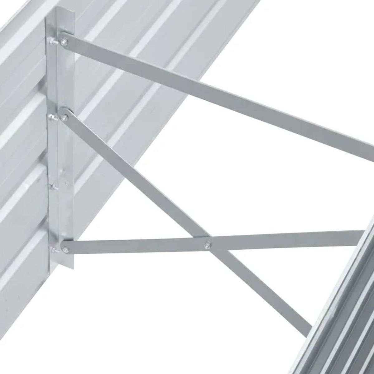 HOCHBEET für Garten OSKAR Grau 160x40x45 cm Metall - Grau, Metall (160/45/40cm) - DELUKE