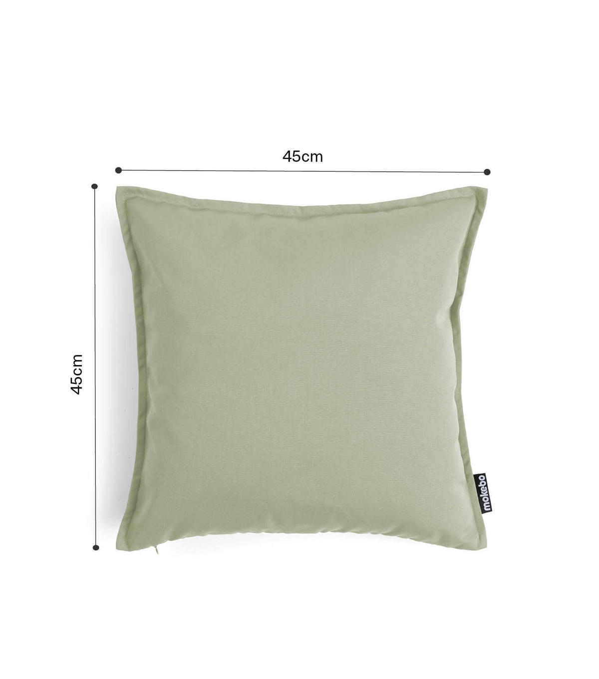 KISSENHÜLLE Die Auszeit - Hellgrün, Textil (45/1.5cm) - Mokebo