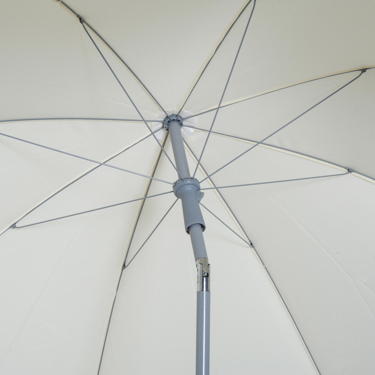 SONNENSCHIRM DE-11370 neigbar, octogonal, mit Tragetasche Creme - Creme, Metall (202/202cm) - ComfortXL