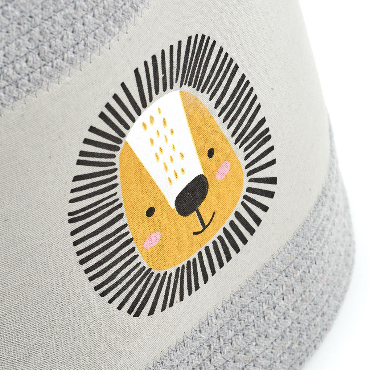 AUFBEWAHRUNGSKORB Löwe - Grau - Ø 30cm - Grau, Textil (30/30cm) - Zeller Present