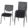 BESUCHERSTUHL Schwarz 4er-Set - Schwarz, Textil (49/83/58cm) - MCW