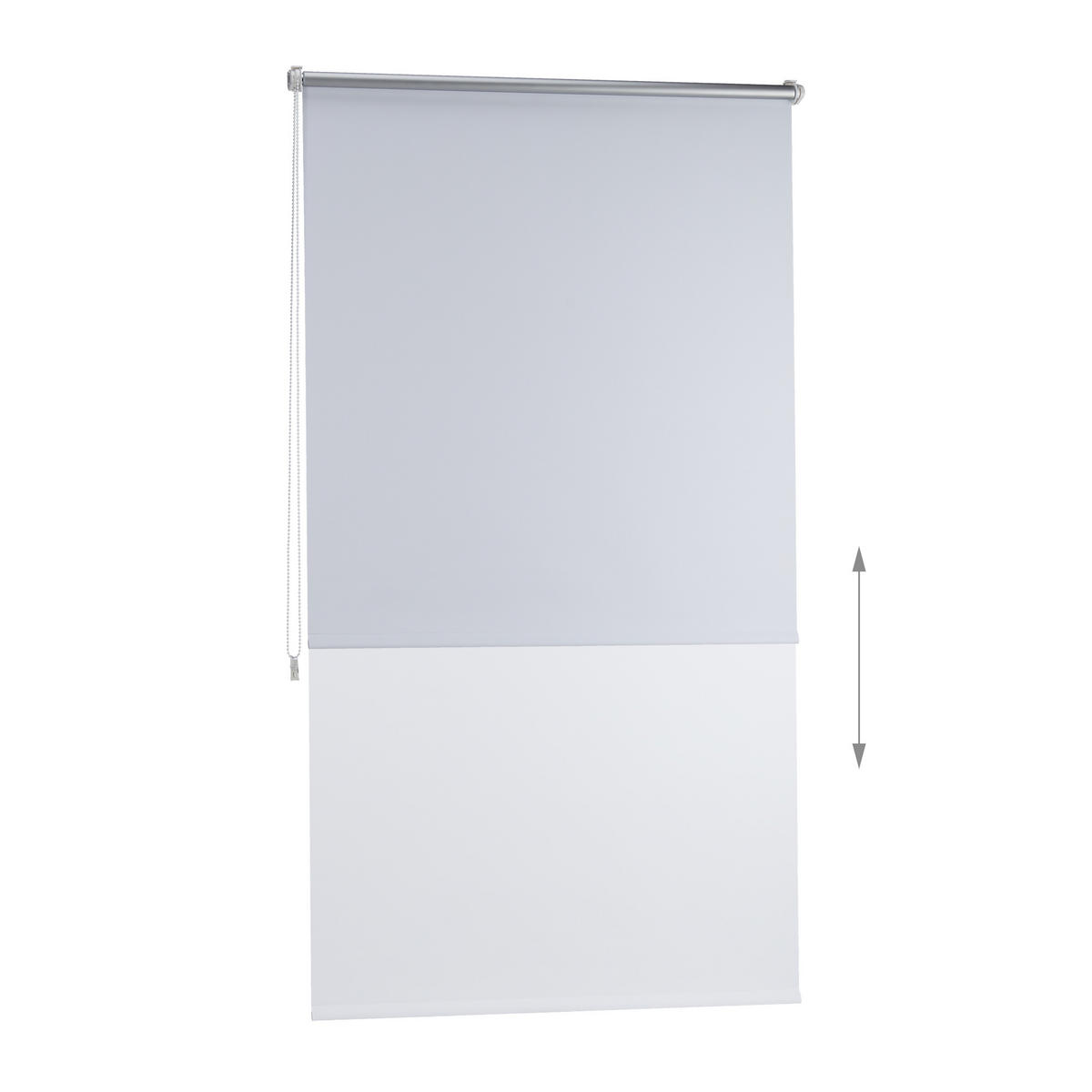 VERDUNKLUNGSROLLO - Weiß, Kunststoff/Textil (90/160/3.5cm) - Relaxdays