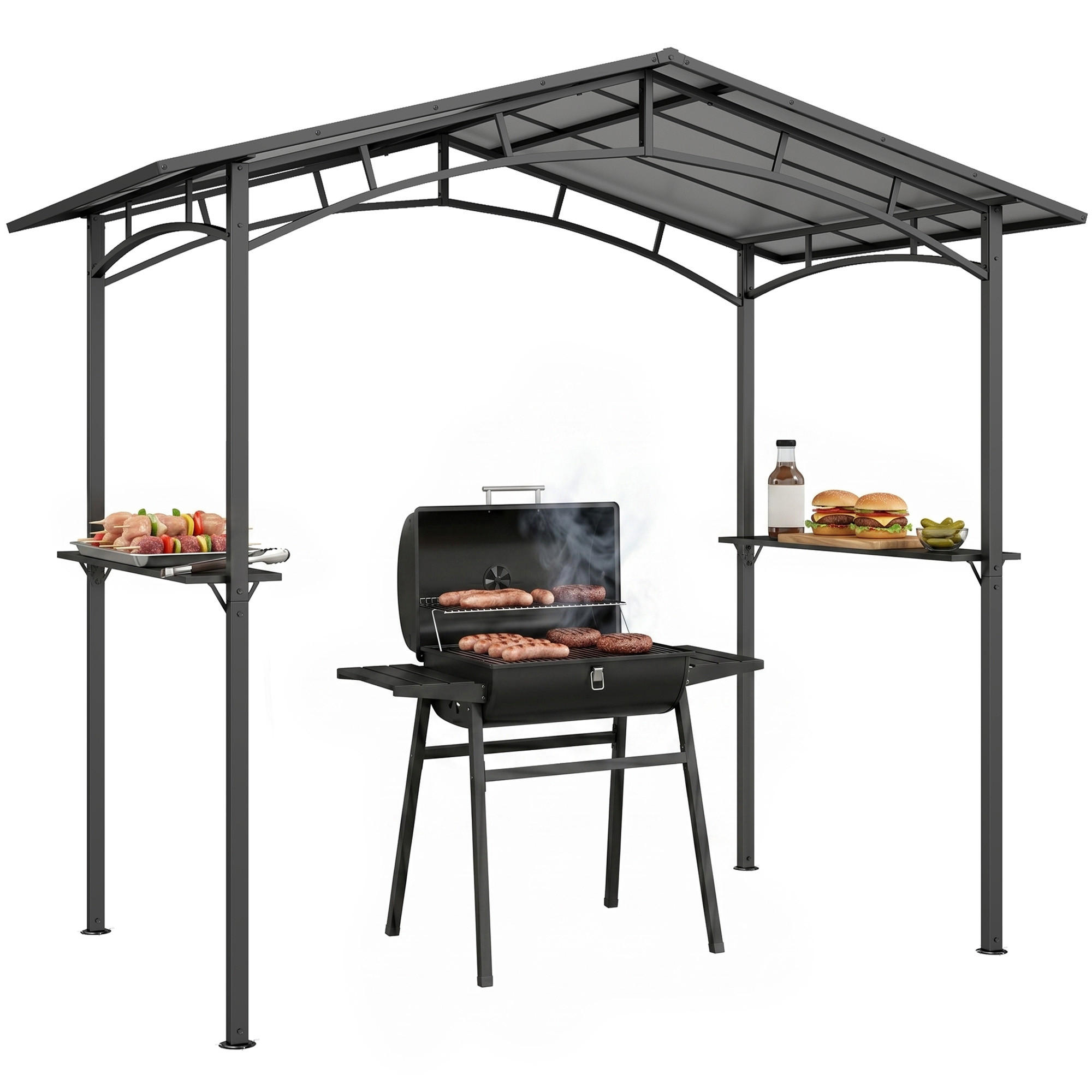 PAVILLON Schwarz 1 Stück - Schwarz, Metall (149/230/246cm) - GiPP