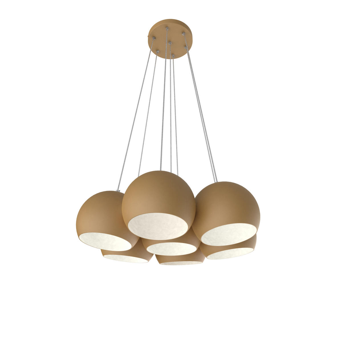 HÄNGELEUCHTE - Goldfarben, Metall (25/25/20cm) - Lumicom