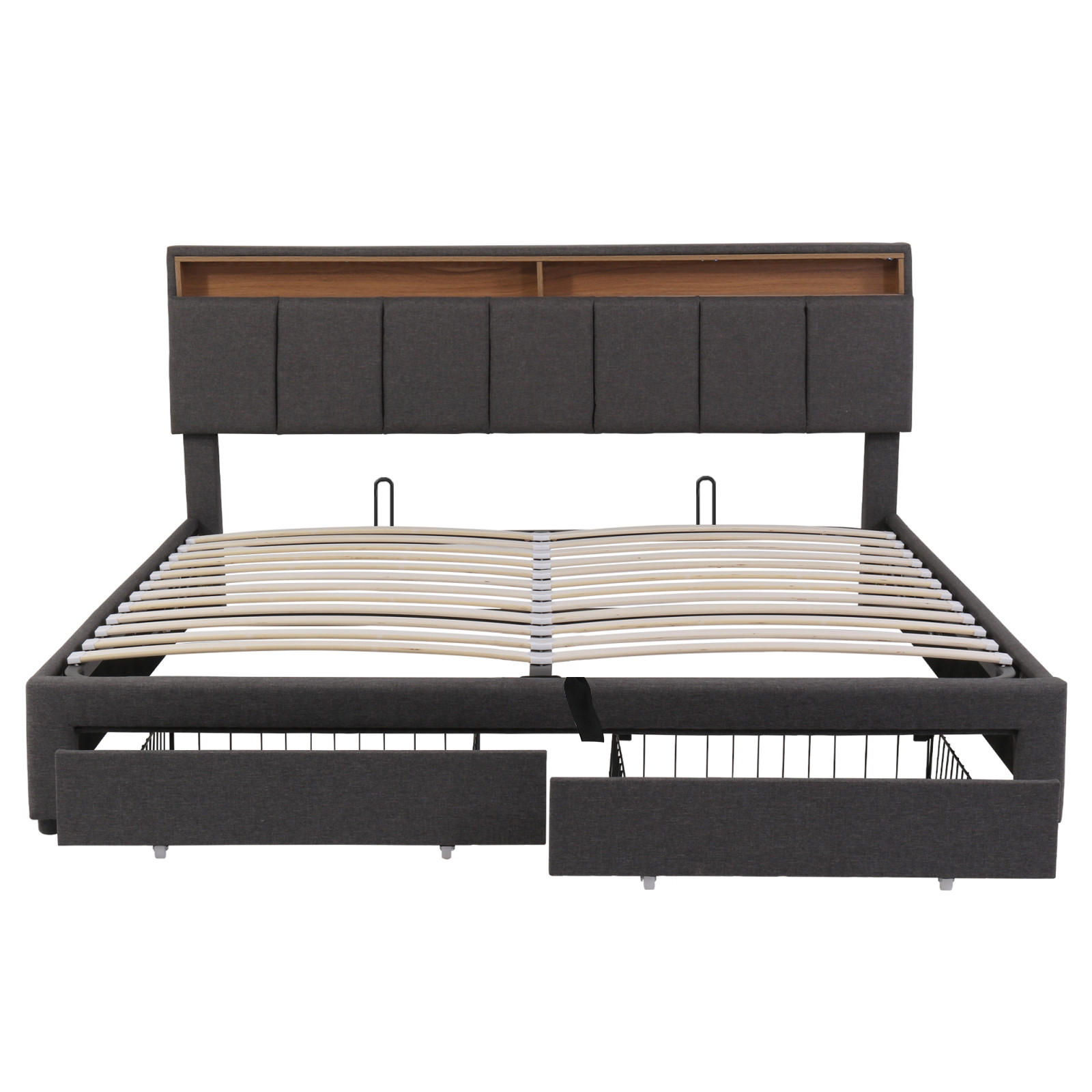 Casiva Bettgestell Grau 180x200 cm