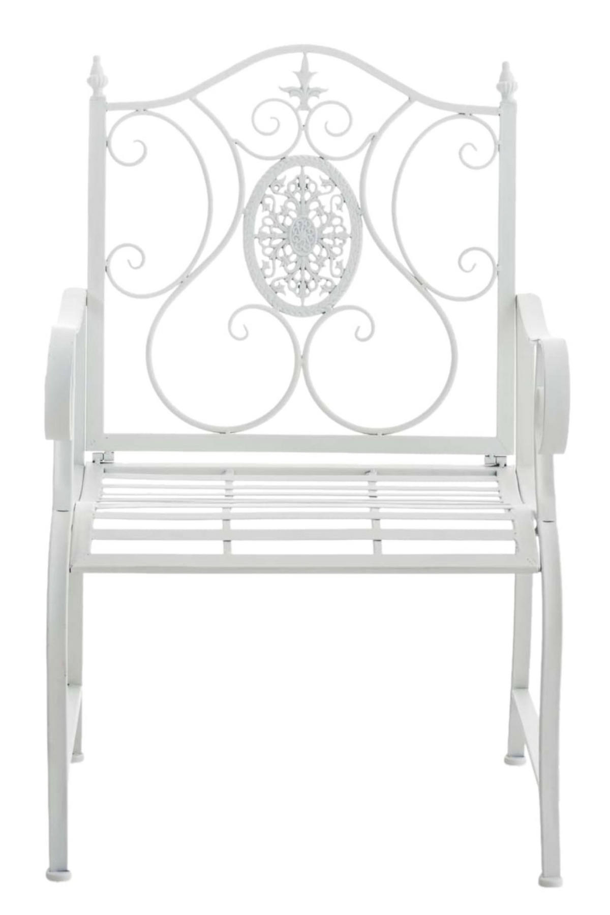 GARTENSTÜHLE Puncho - 2er Set weiß - Weiß Hochglanz, Metall (62/94/53cm) - TPFGarden