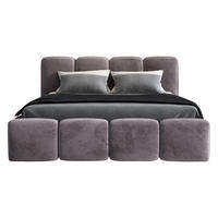 POLSTERBETT DONA-OM 90 x 200 in Grau - Grau, Textil (90/200cm) - A&J MöbelLand