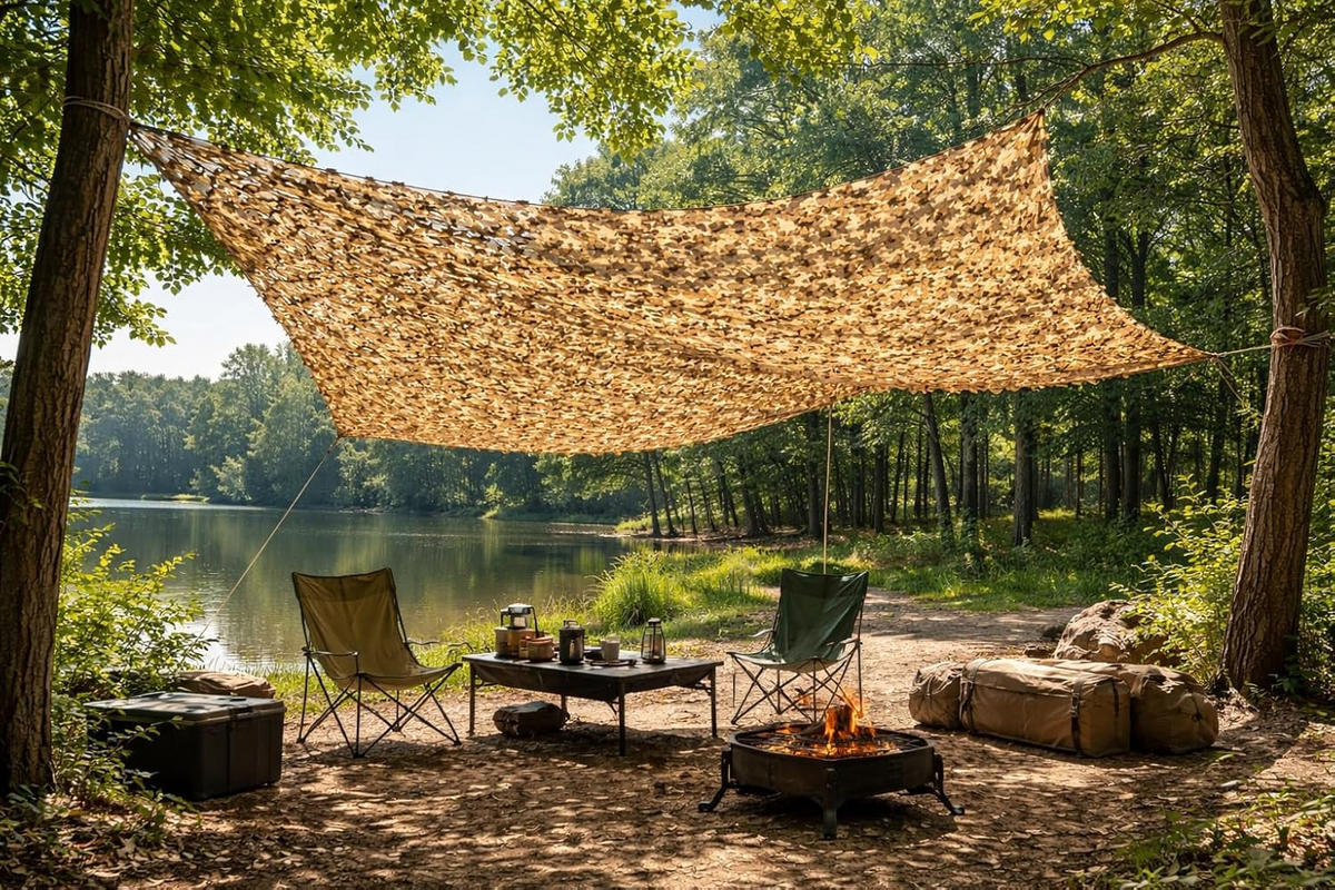 SONNENSEGEL Gelb 3x5m Tarnnetz Sonnenschutz - Gelb, Textil (500/300cm) - Weltevree