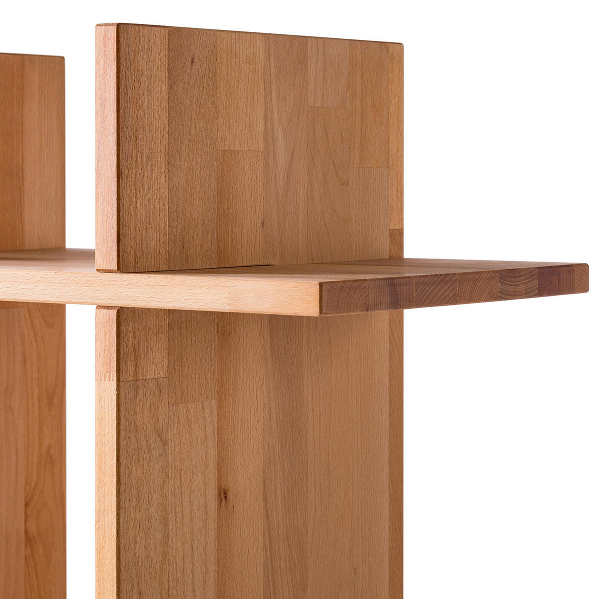 REGAL - Kernbuche massiv - Kernbuche, Holz (160/160/30cm) - home24