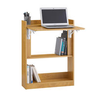 SCHREIBTISCH klappbar, 63x82x58cm, Natur - Naturfarben, Holzwerkstoff (58/63/82cm) - SoBuy