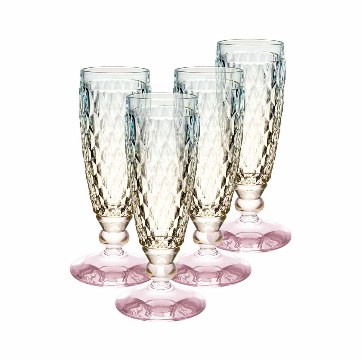 SEKTGLÄSER Boston Pearl bunt 120 ml 4er Set - Multicolor, Glas (0.12L) - Villeroy & Boch