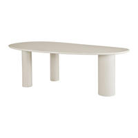 TISCH ohne Ausziehfunktion - 8 -Sitzer - MDF - beige - OLASKO - Beige, Holz (118/229/76cm) - Vente-Unique