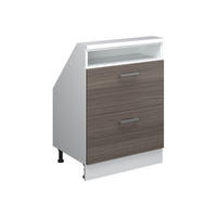 Weiß/Grau, Holzwerkstoff (60/81.6/46cm) - Vicco