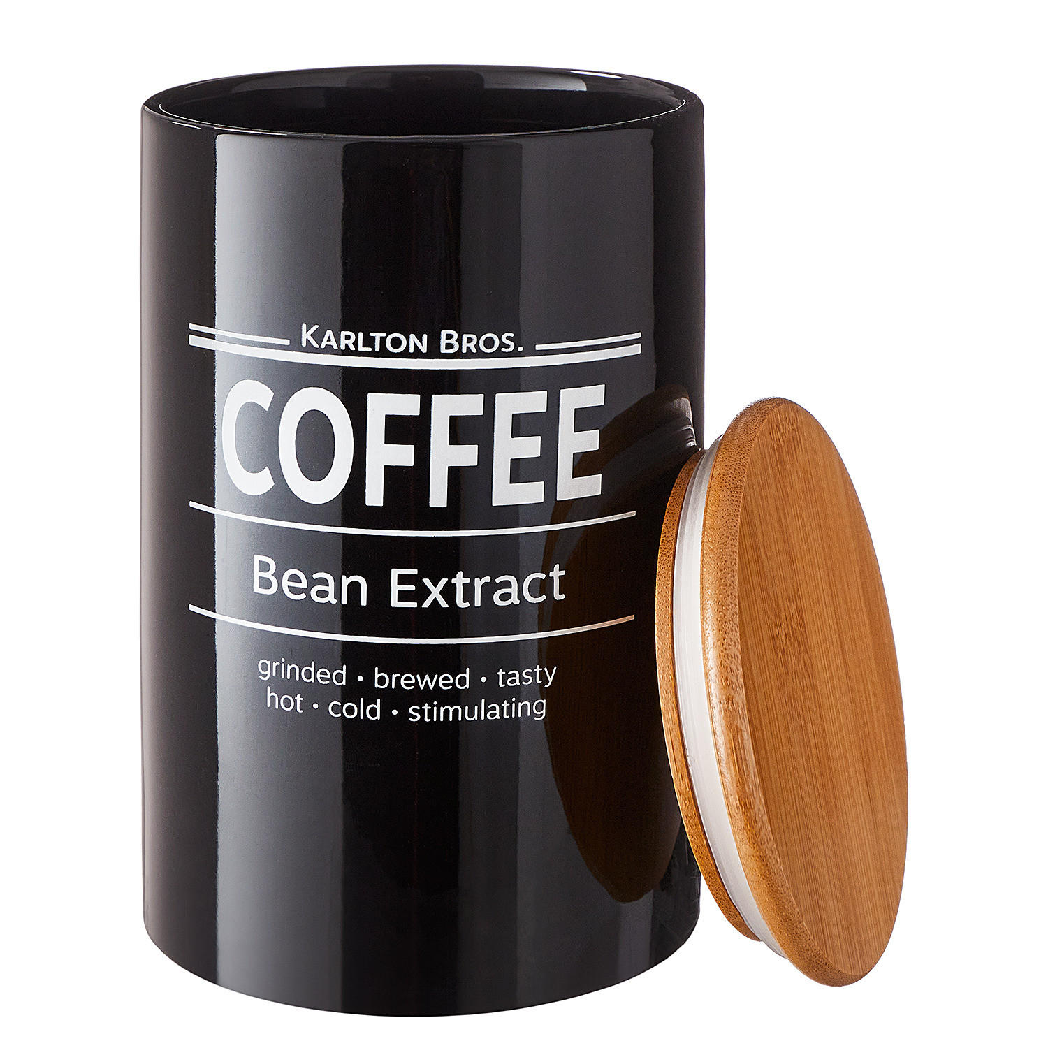 VORRATSDOSE Karlton Bros. - Schwarz, Keramik (11/18/11cm) - BUTLERS