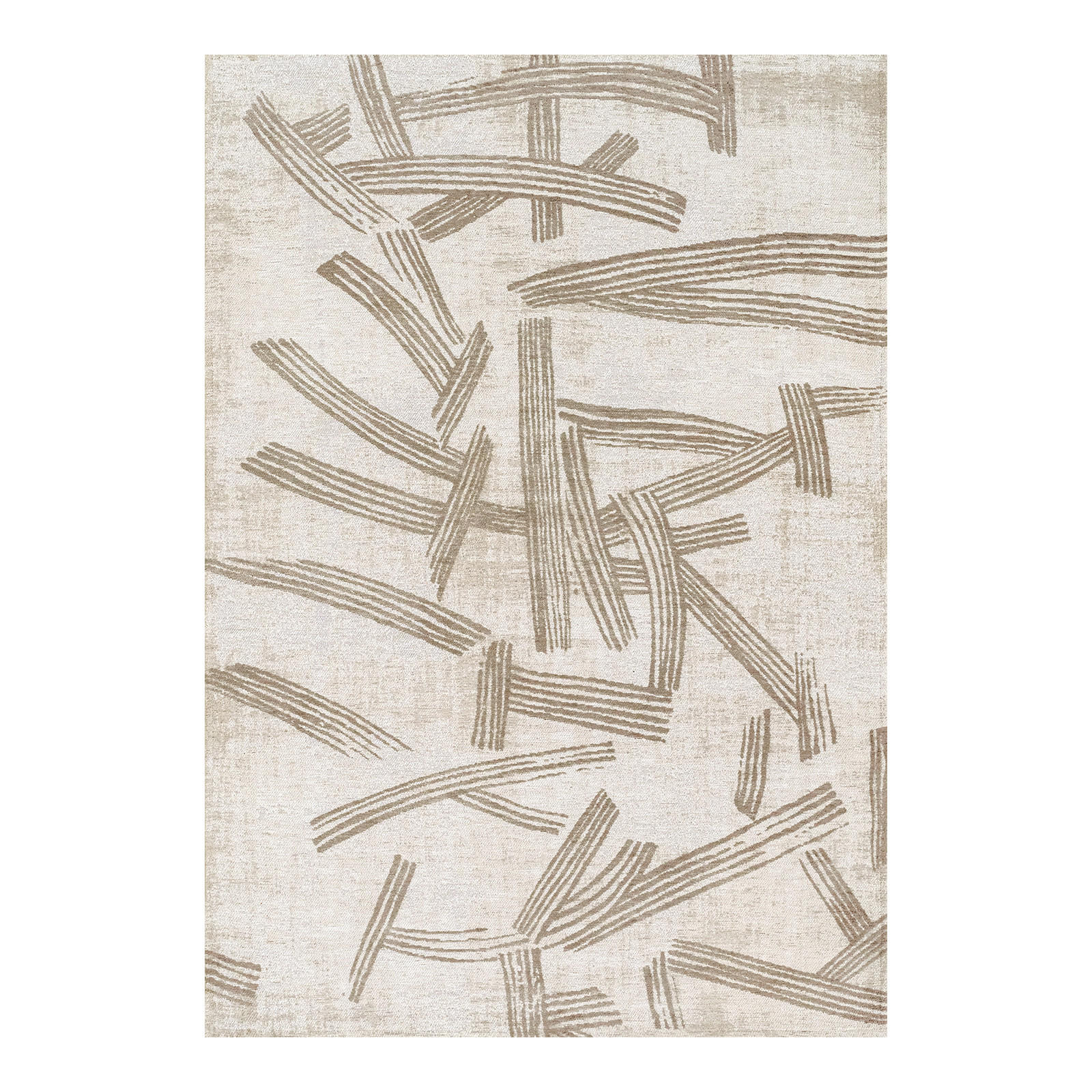 TEPPICH Dune Meditation Kanji 240/340 cm - Weiß, Kunststoff/Textil (240/340cm) - Louis De Poortere