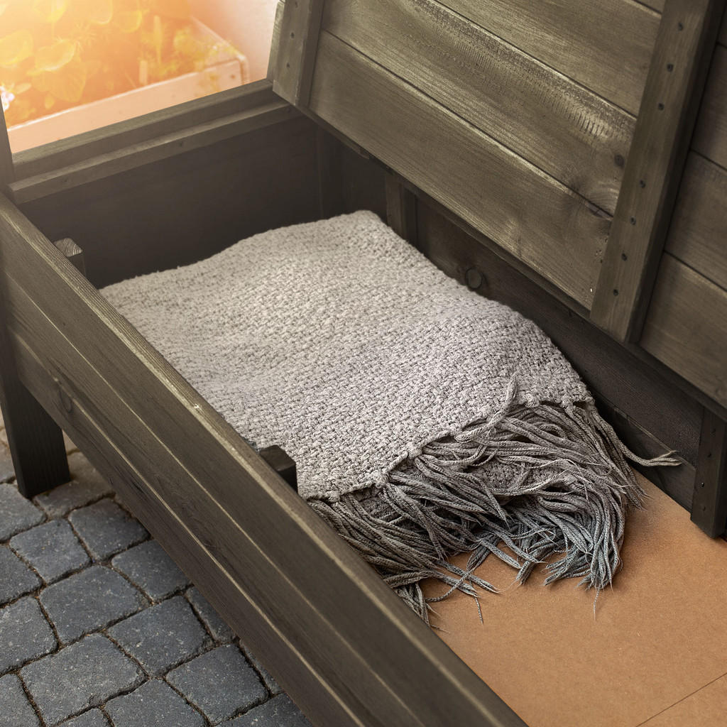 Thumbnail - Kadax Gartenbank, Braun, Holz, 120x47 cm, Gartenmöbel, Gartenbänke