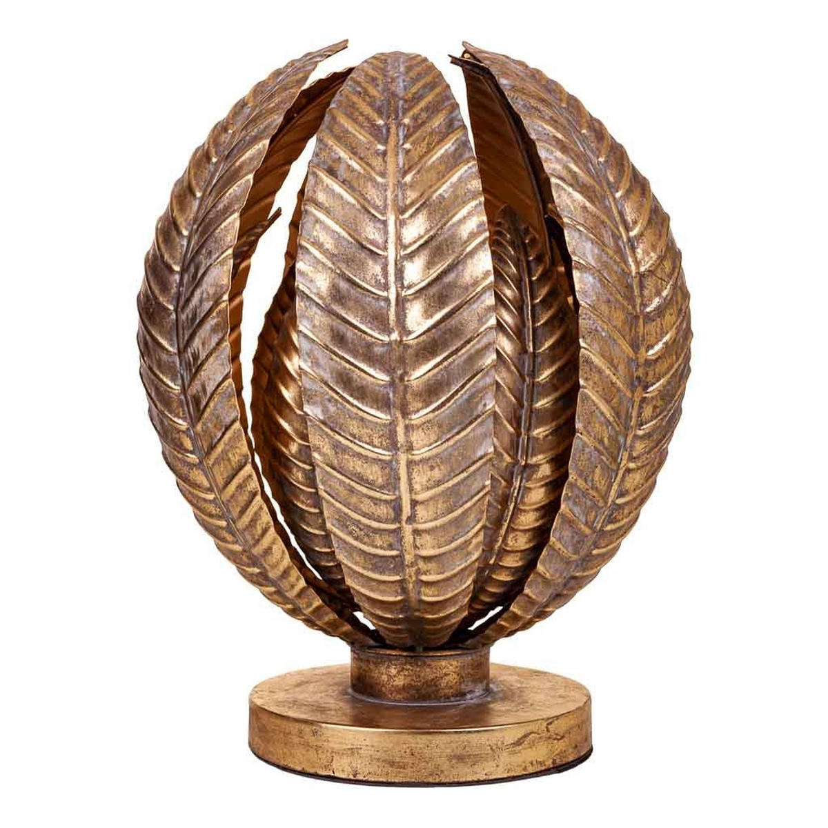 LAMPE aus Metall, golden, 35x40cm - Goldfarben, Metall (35/35/39.5cm) - Wanderlust