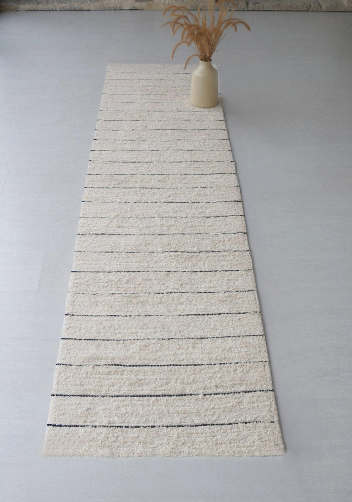 TEPPICH Baumwolle recycelt handgewebt beige - Beige, Naturmaterialien (60/200cm) - AFK Living