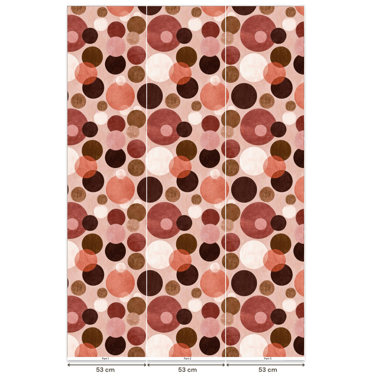 TAPETE - Kreise - Modern - Farbenfroh - 160x240 cm - Multicolor, Papier (160/240cm) - OnlyWow