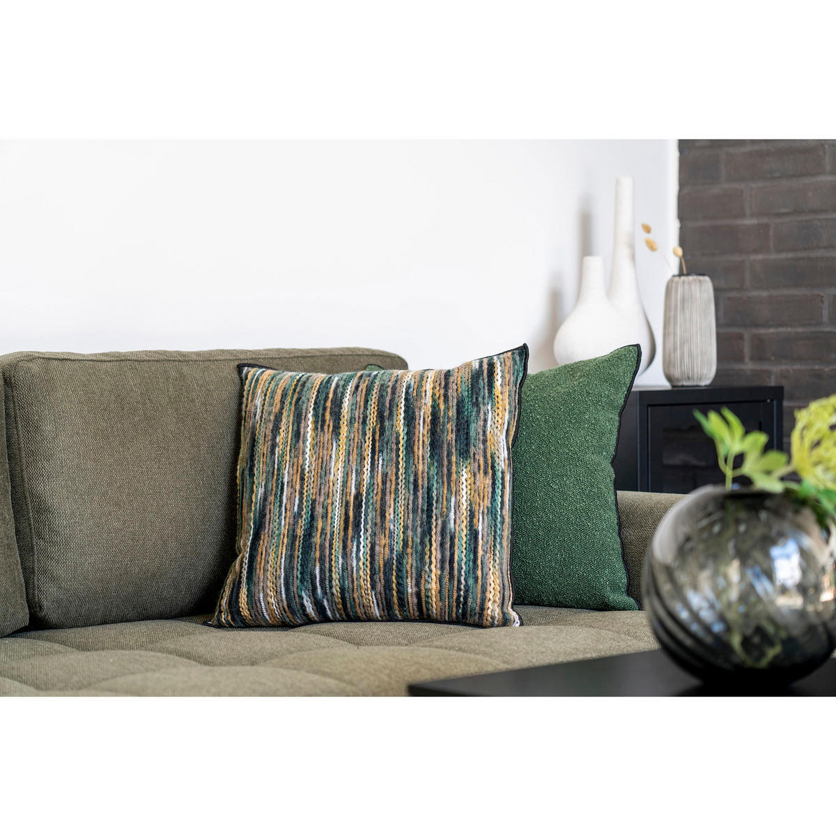 KISSEN Geelong Vorderseite: 50% Polyester, 50% Acryl, Rückseite: - Naturfarben, Textil (45/45cm) - tinkaro