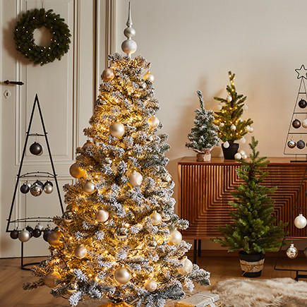 Christbaum mit Lichterkette