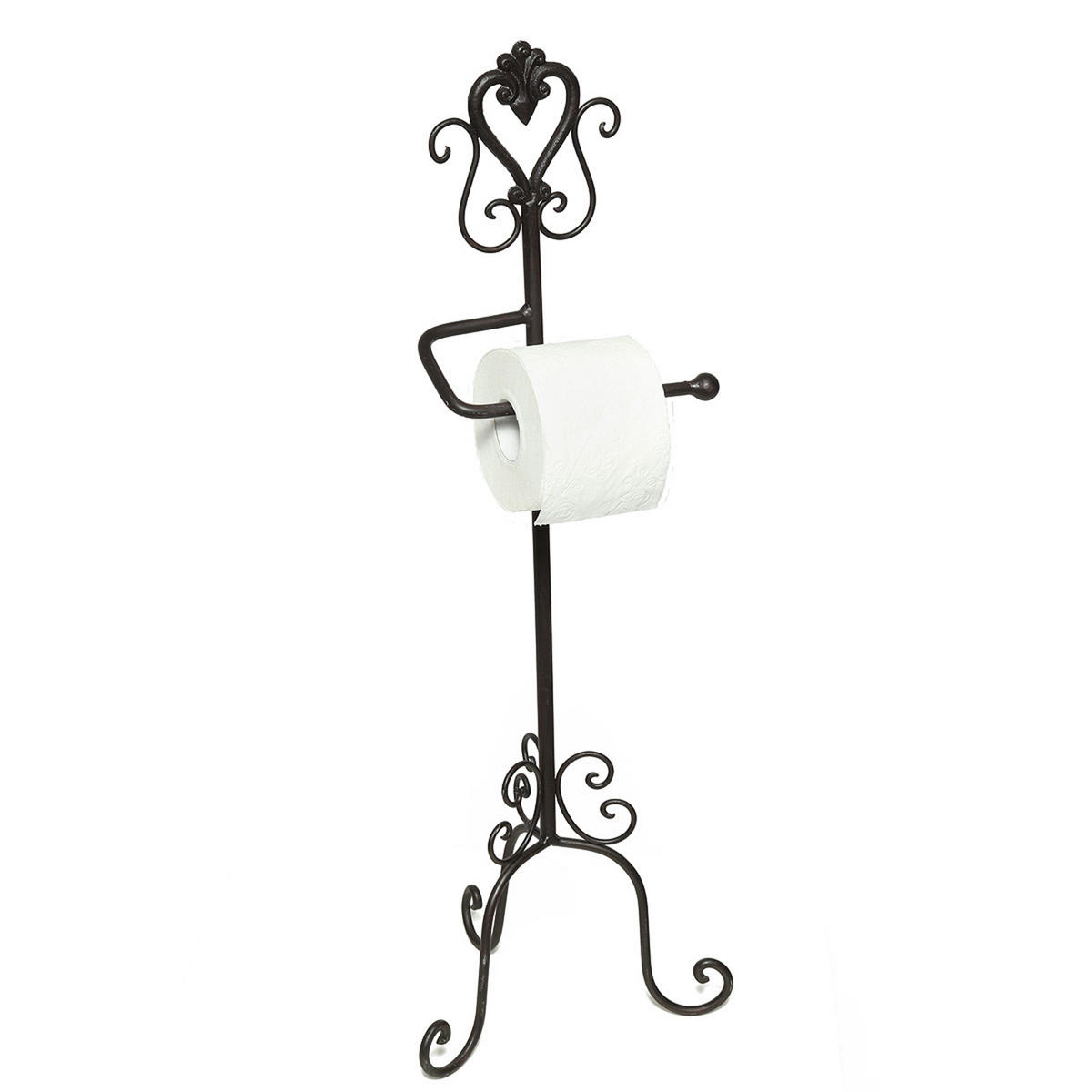 TOILETTENPAPIERSTÄNDER SERVANT Metall schwarz - Schwarz, Metall (26/78/26cm) - DESIGN DELIGHTS