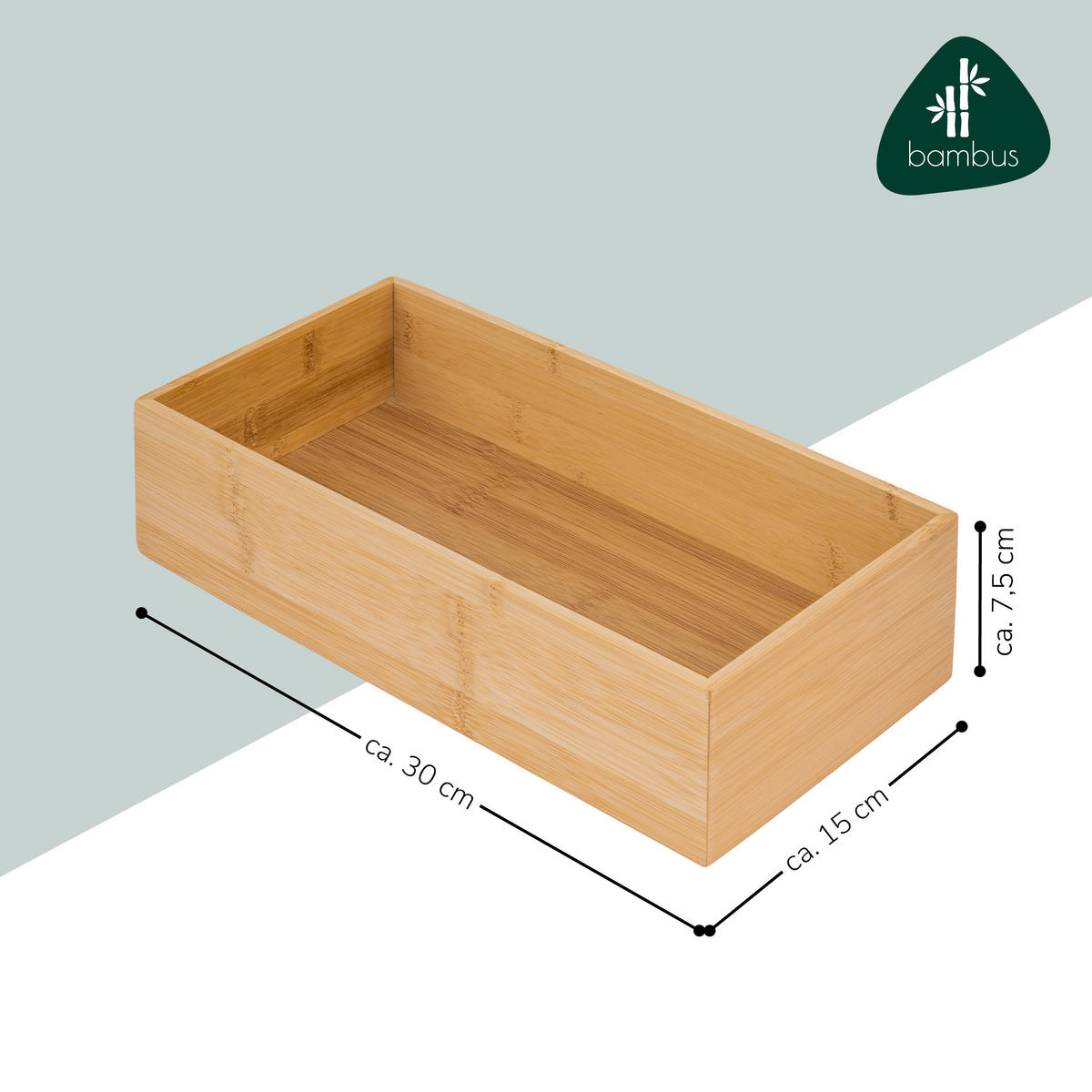 GEWÜRZAUFBEWAHRUNGSBOX, Bambus - Braun, Holz (30/15/7.5cm) - bremermann