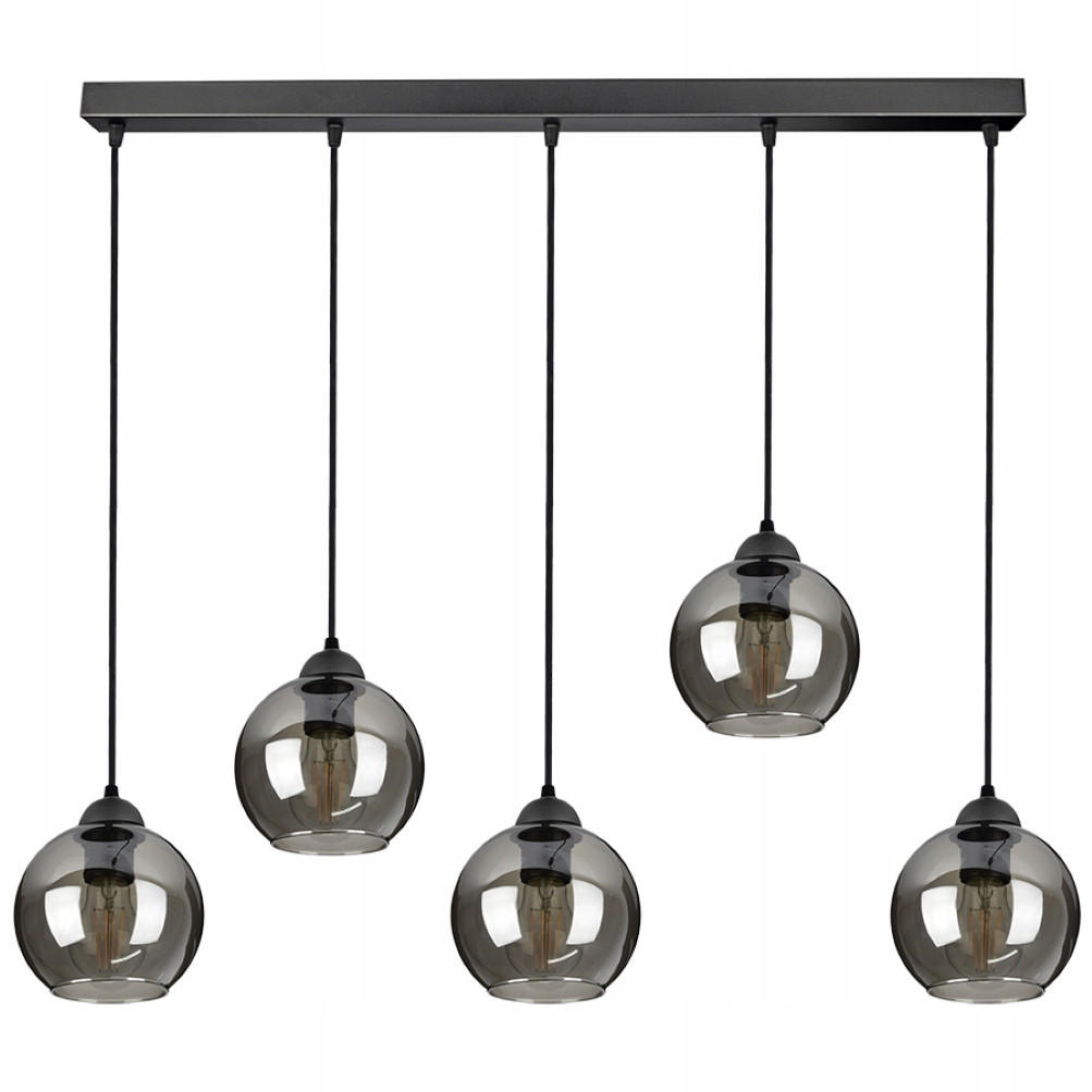 PEDELLEUCHTE HAGEN - Schwarz, Glas/Metall (15/100/100cm) - kiki design