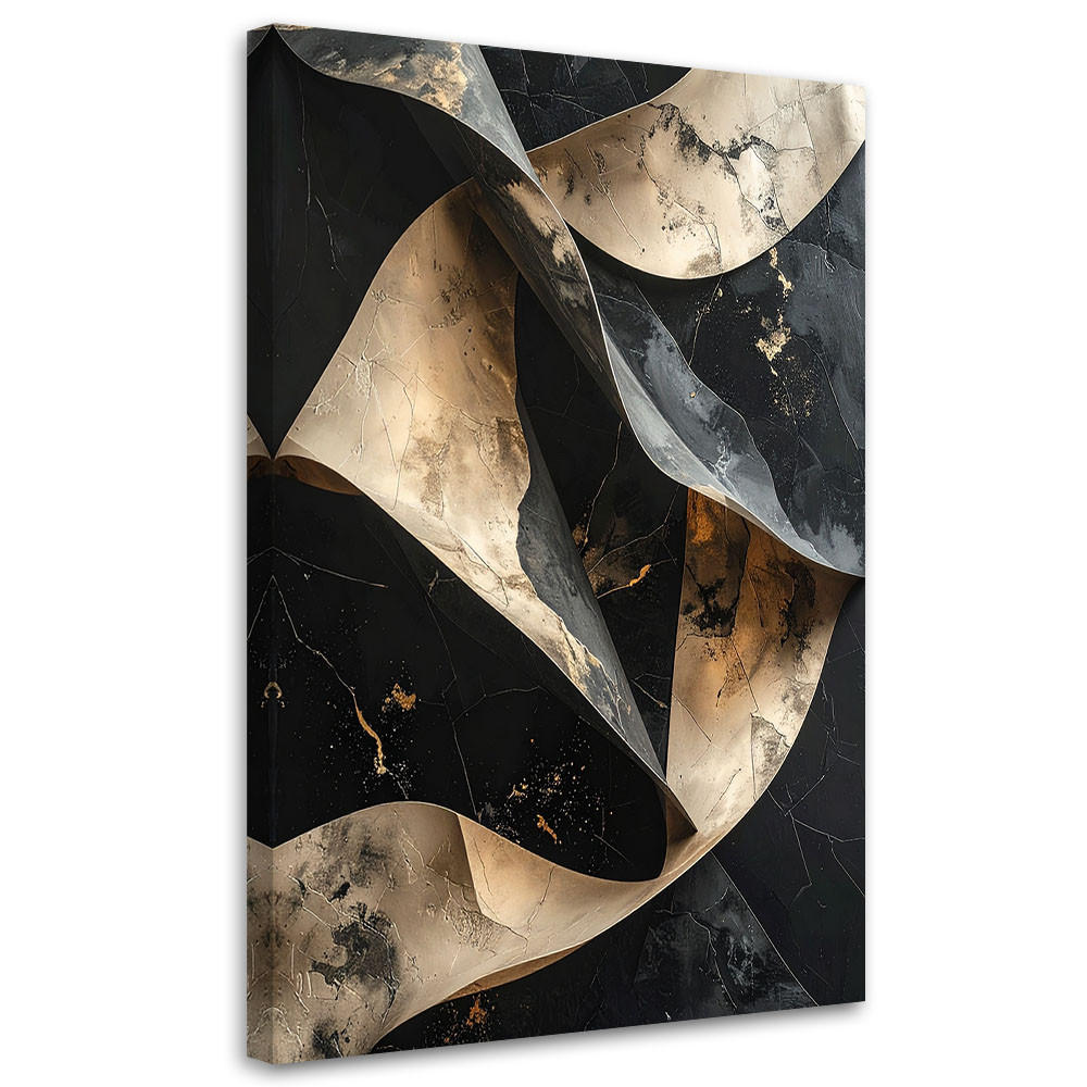 LEINWANDBILD Abstraktion 40x60cm - Schwarz, Textil (40/60cm) - Feeby