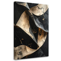 LEINWANDBILD Abstraktion 40x60cm - Schwarz, Textil (40/60cm) - Feeby