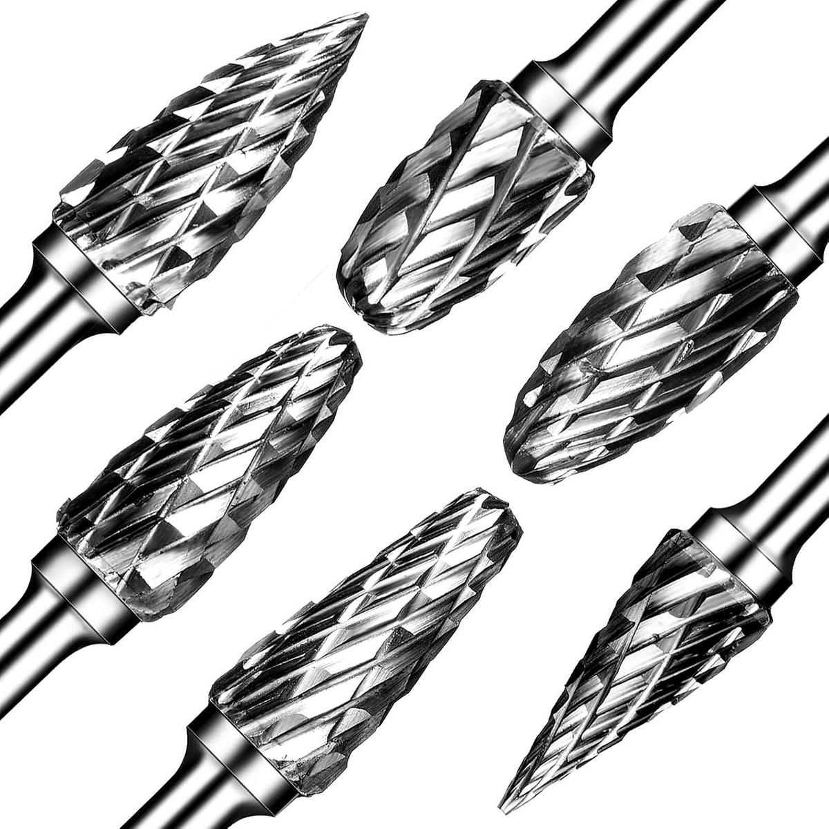 FEILENSET – 10-teiliges Set für Rotationswerkzeuge – Silber - Silberfarben, Metall (10/6.5/1.2cm) - DCA