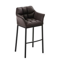 BARHOCKER Damaso 110x64x48 cm braun - Braun, Leder (64/110/48cm) - furnicato