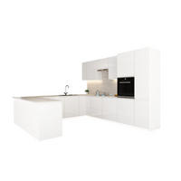 ECKKÜCHE 310 × 289 × 210 cm - Velmora KÜ-AS-013 - in Weiß / Hochglanz - Weiß, Holz (310/212/58cm) - ROYAL24_MARKT